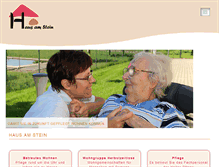 Tablet Screenshot of haus-am-stein.com